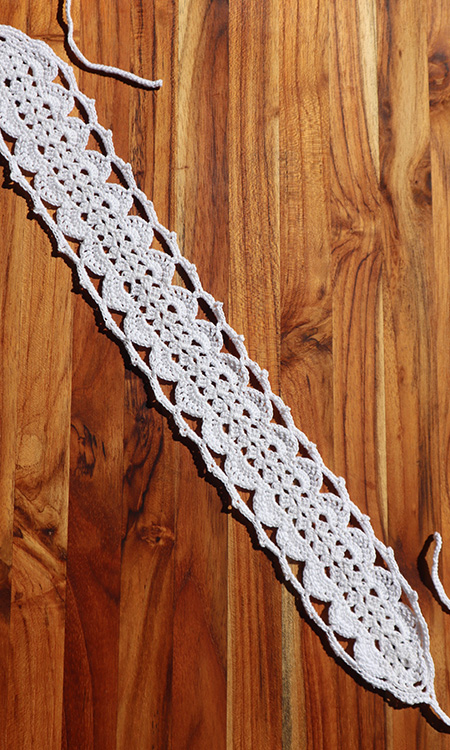 Crochet Lacey Headband