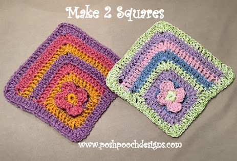 Craft Your Own Colorful Crochet Scrap Happy Granny Square Hot Pad - A Fun DIY Project