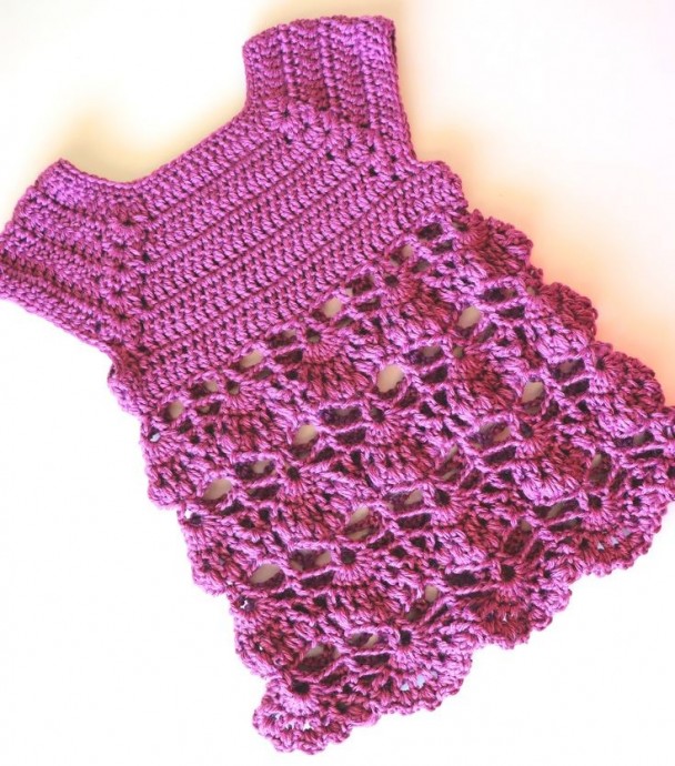 Super Cute Crochet Baby Dress