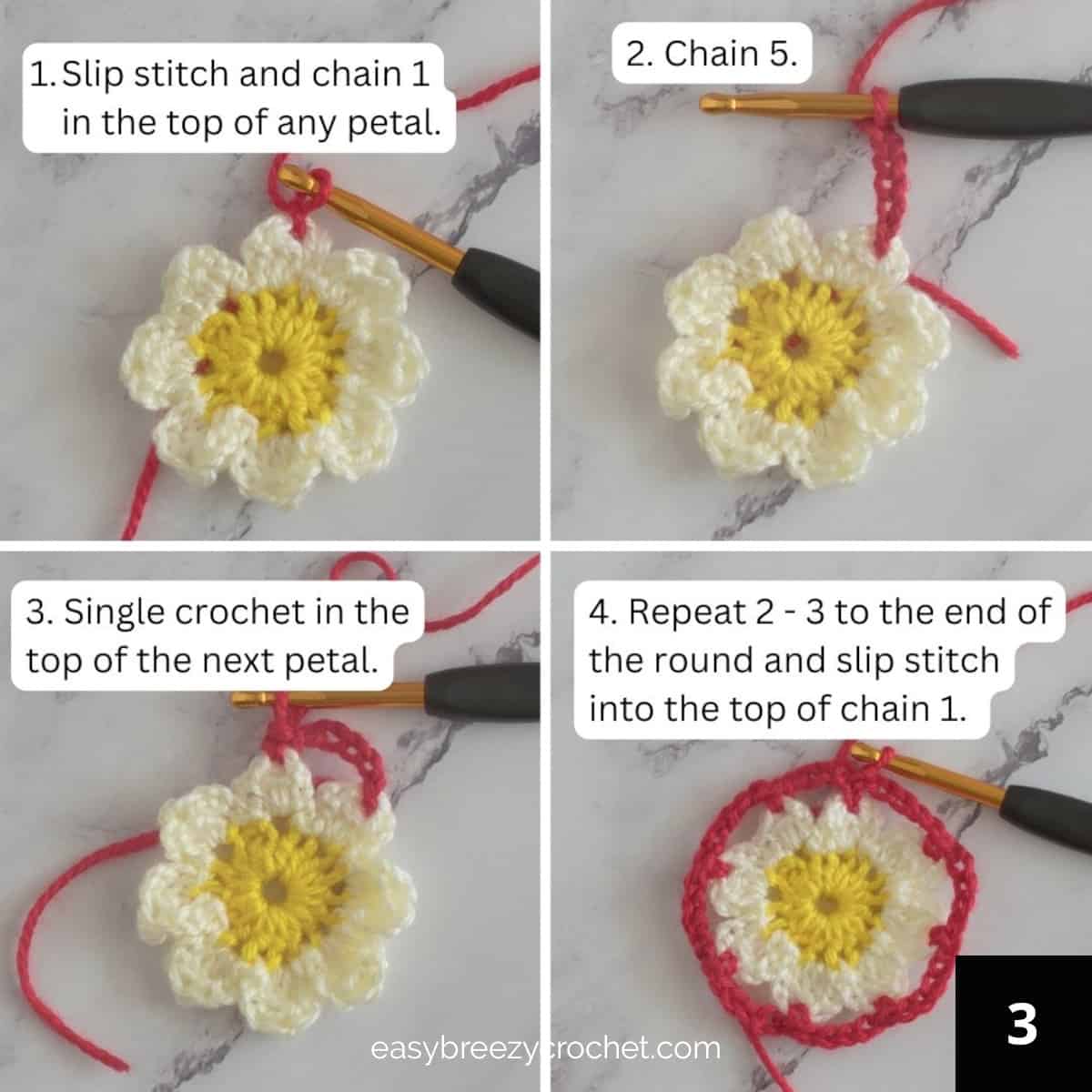 Create Your Own Beautiful Crochet Daisy Granny Square with This Easy Pattern