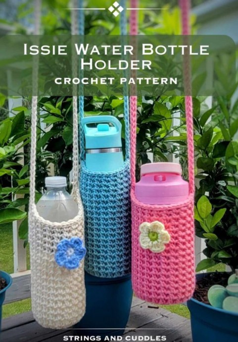 Crochet Issie Water Bottle Holder