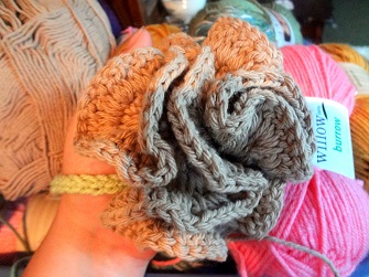Create a Stunning Crochet Carnation Bath Poof Washcloth for a Spa Experience at Home