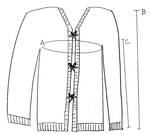 Crochet Triple Tie Cardi