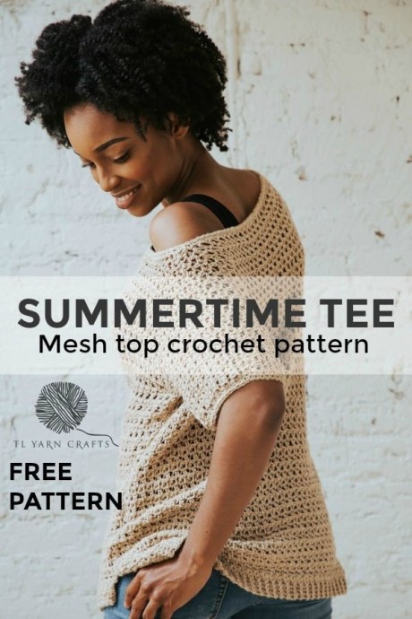 Summertime Crochet Tee