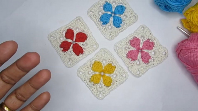 Create Beautiful Crochet Mini Puff Flower Granny Squares for Your Projects Create Beautiful Crochet Mini Puff Flower Granny Squares for Your Projects