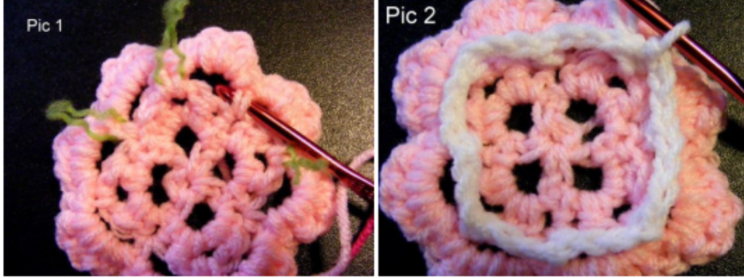 Crochet Ladybug Granny Square