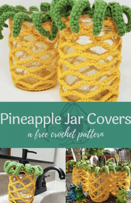 Pineapple Jar Covers Crochet Pattern