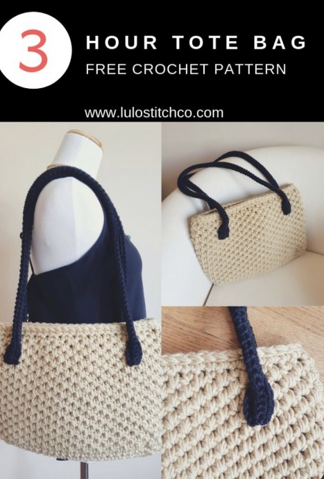 Quick Crochet Tote Bag
