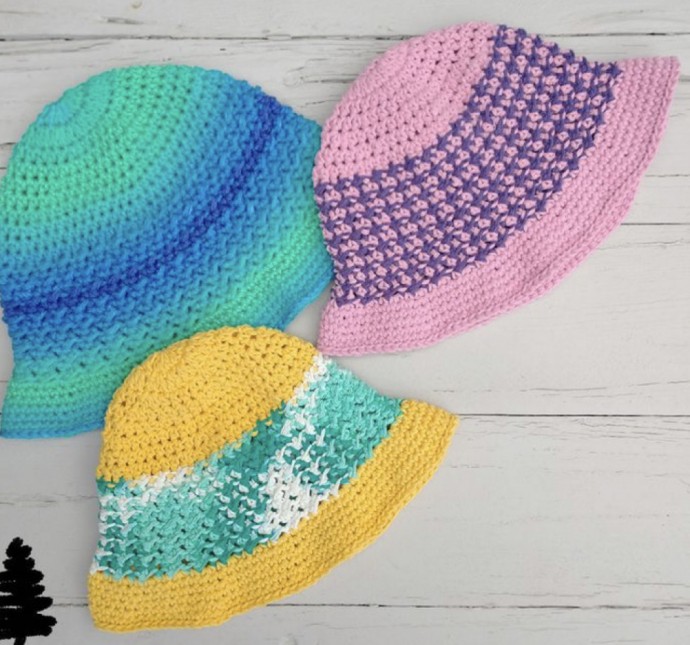 Crochet Ridgeline Sun Hat