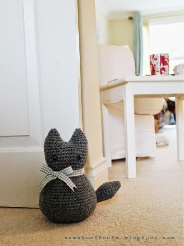 Crochet Cat Doorstop