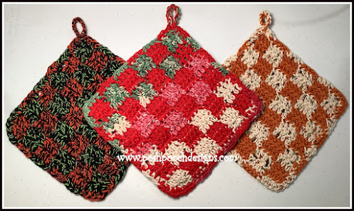 Create Your Own Crochet Checked Hot Pad / Pot Holder: A Stylish and Functional Kitchen Essential