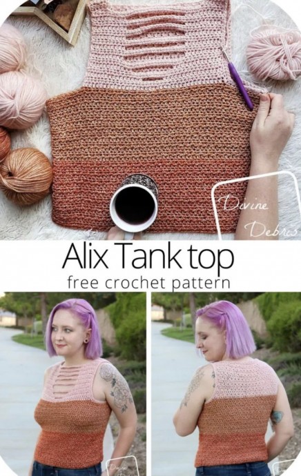 Free Crochet Pattern for the Stylish Alix Tank Top – Easy to Follow for All Skill Levels Free Crochet Pattern for the Stylish Alix Tank Top – Easy to Follow for All Skill Levels