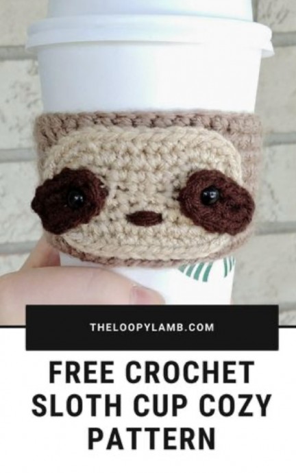 Sloth Coffee Cozy