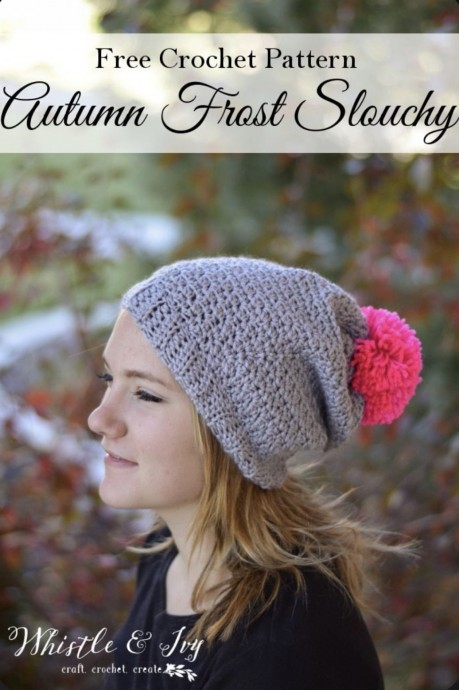 Autumn Frost Slouchy Hat