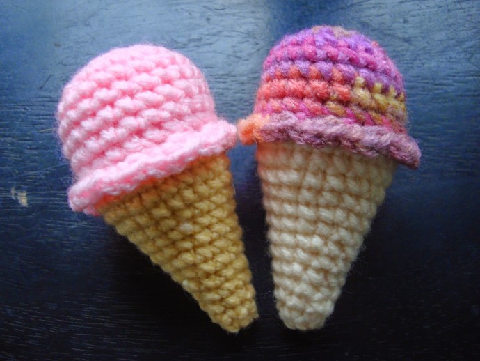 Create a Delightful Crochet One Bite Ice Cream Cone - A Fun DIY Craft Project Create a Delightful Crochet One Bite Ice Cream Cone - A Fun DIY Craft Project