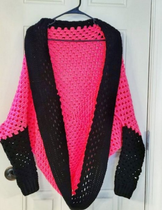 Crochet Granny Square Shrug Sweater