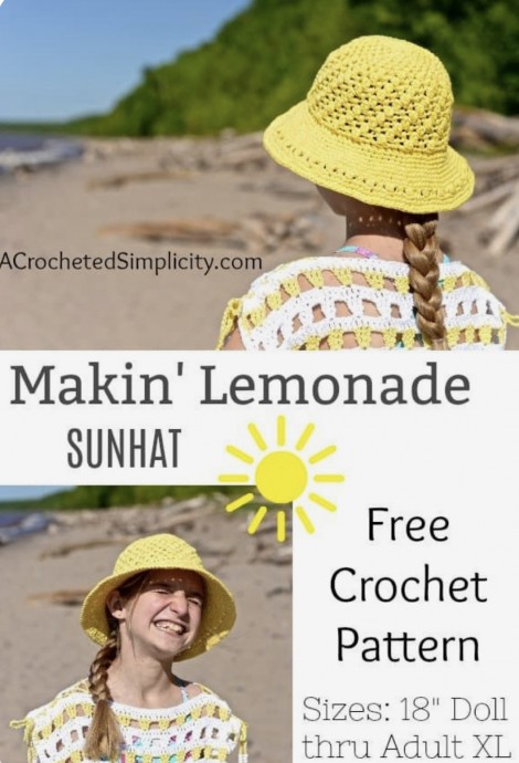 Super Cute Crochet Sunhat