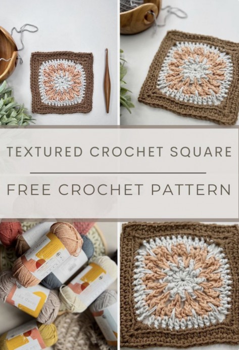 Textured Crochet Square