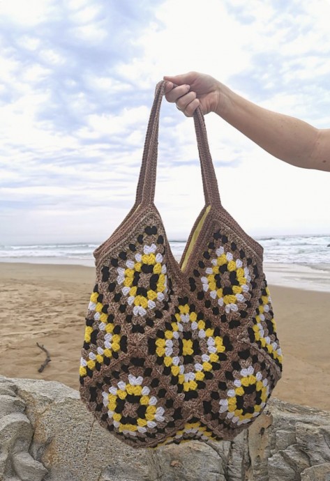 Granny Square Tote Bag