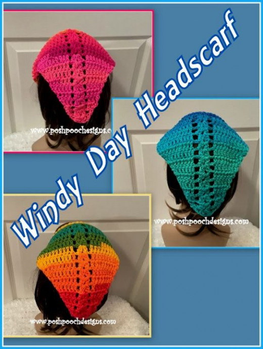Crochet Windy Day Headscarf