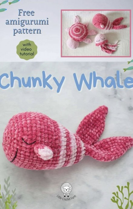 Create Your Own Chunky Whale Amigurumi with Free Pattern and Materials List Create Your Own Chunky Whale Amigurumi with Free Pattern and Materials List