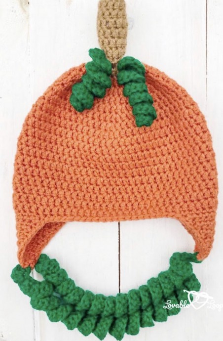 Crochet Pumpkin Hat (Free Pattern)