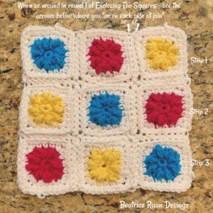 Create Your Own Crochet Summer Circus Square - A Whimsical Pattern for Bright and Colorful Crafts