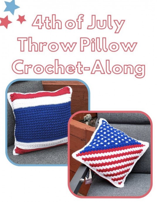 4th of July Throw Pillow Crochet Pattern