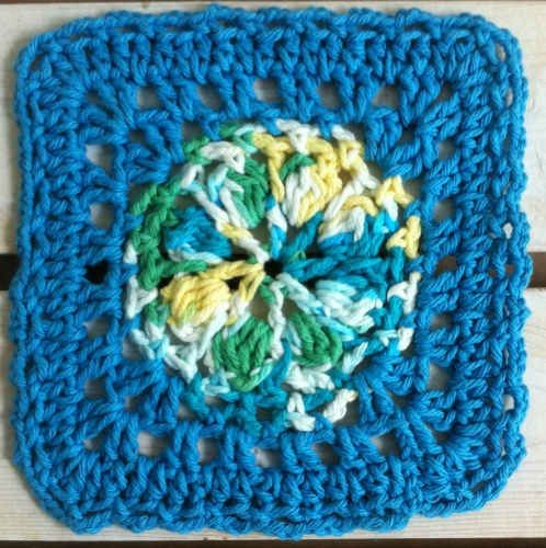 Crochet Fun Flower Dishcloth
