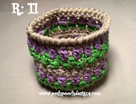 Crochet Spring Tulip Basket