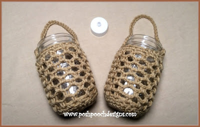 Create Your Own Charming Crochet Mason Jar Plant Hanger and Light for Home Decor