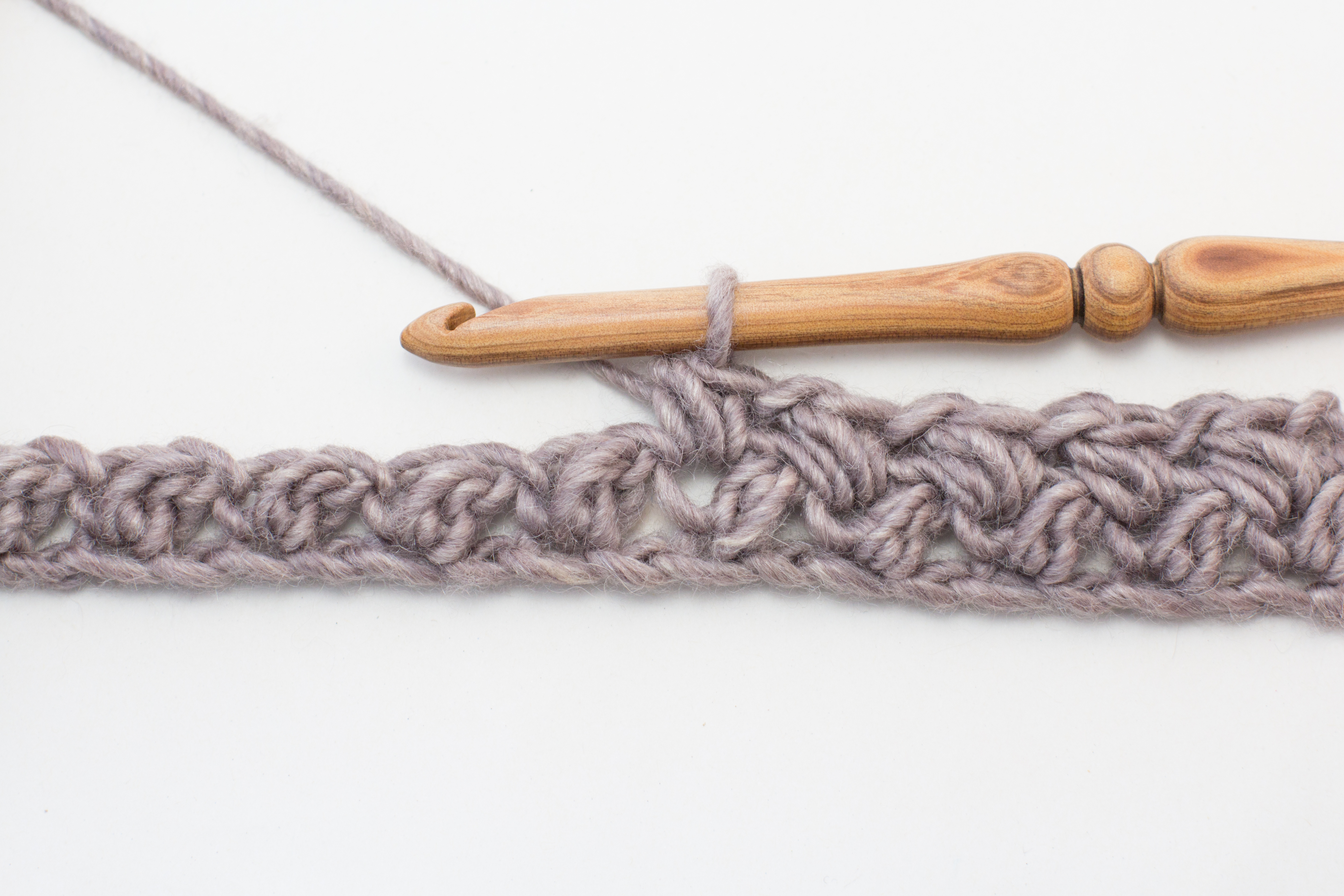 Crochet Mulberry Shadow Pocket Scarf