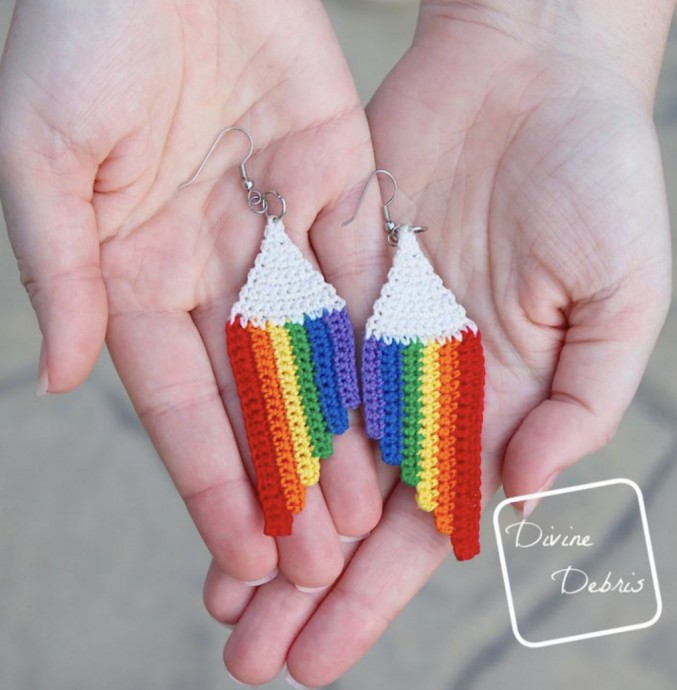 Cascade Rainbow Earrings Crochet Pattern: Create Your Unique Colorful Accessories Cascade Rainbow Earrings Crochet Pattern: Create Your Unique Colorful Accessories