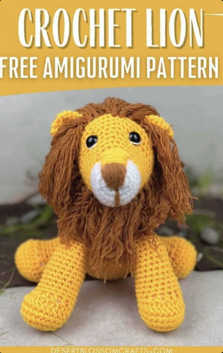Levi the Lion Crochet Pattern (FREE!)