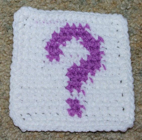 Create a Unique Crochet Coaster with a Question Mark Motif for Your Home Decor Create a Unique Crochet Coaster with a Question Mark Motif for Your Home Decor