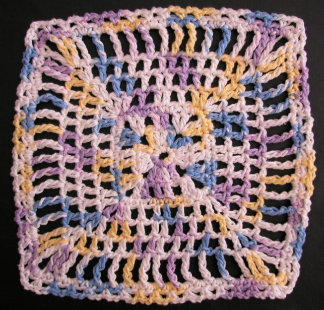 Crochet Quadratic Dishcloth
