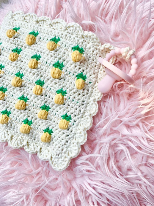 Crochet Ananas Lovey Throw
