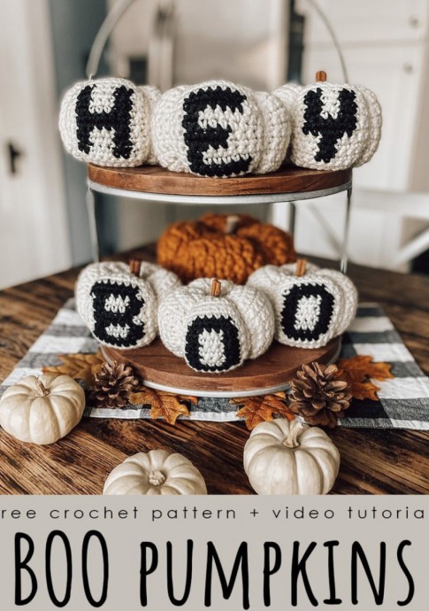 Delightful Boo Pumpkins Crochet Pattern for a Spooky Halloween Decor Delightful Boo Pumpkins Crochet Pattern for a Spooky Halloween Decor