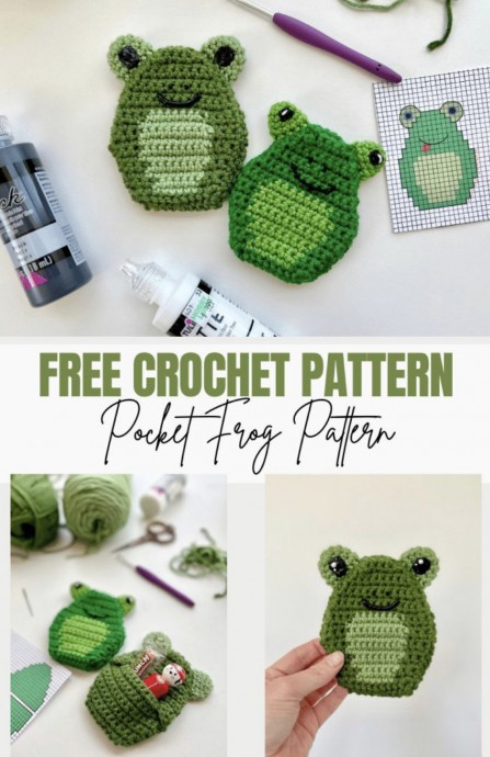 Create a Charming Crochet Frog Gift Pocket: A Unique Handmade Gift Idea Create a Charming Crochet Frog Gift Pocket: A Unique Handmade Gift Idea