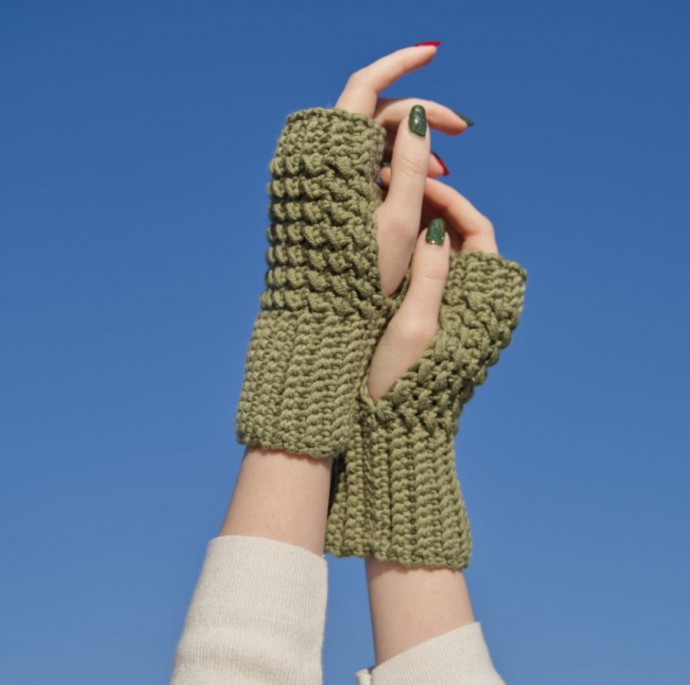 Crochet Fingerless Gloves