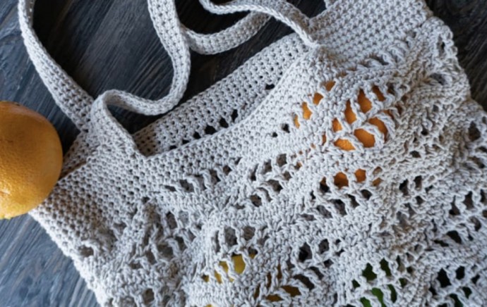 Wave Market Bag Free Crochet Pattern