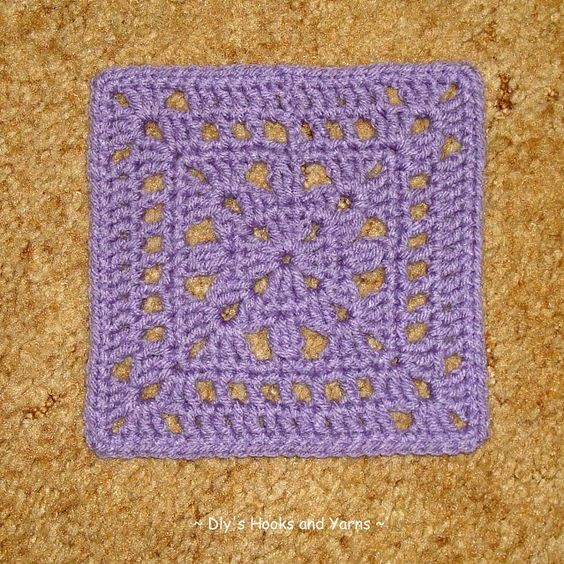 Crochet Lavender Love Square