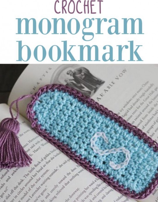 Finger Tassel and Monogram Bookmark