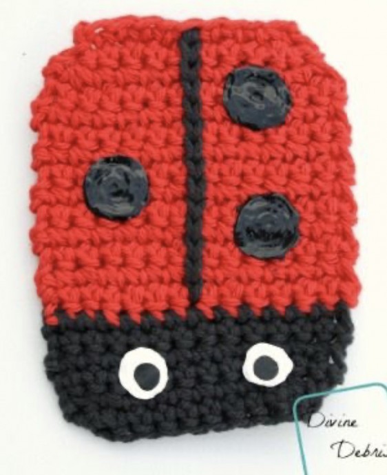 Discover the Charming Crochet Ladybug Coaster - A Perfect Addition to Your Home