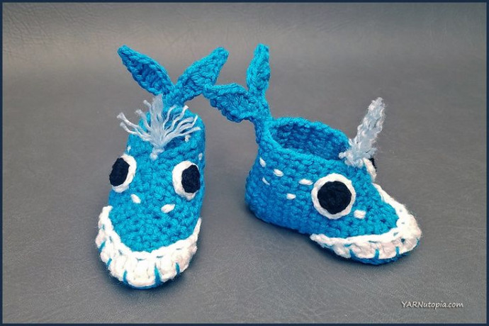 Make Whale-y Awesome Crochet Baby Booties with This Detailed Guide