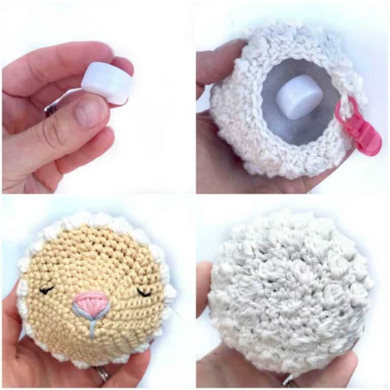 Create a Whimsical Crochet Lamb Rattle for Your Baby's Playtime Adventures