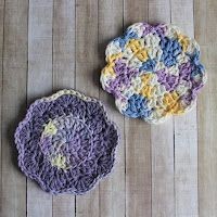 Crochet Snippets & Scraps Flower Facial Rounds