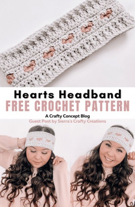 Create a Charming Valentine's Day Headband with a Crochet Heart Design for a Romantic Touch Create a Charming Valentine's Day Headband with a Crochet Heart Design for a Romantic Touch