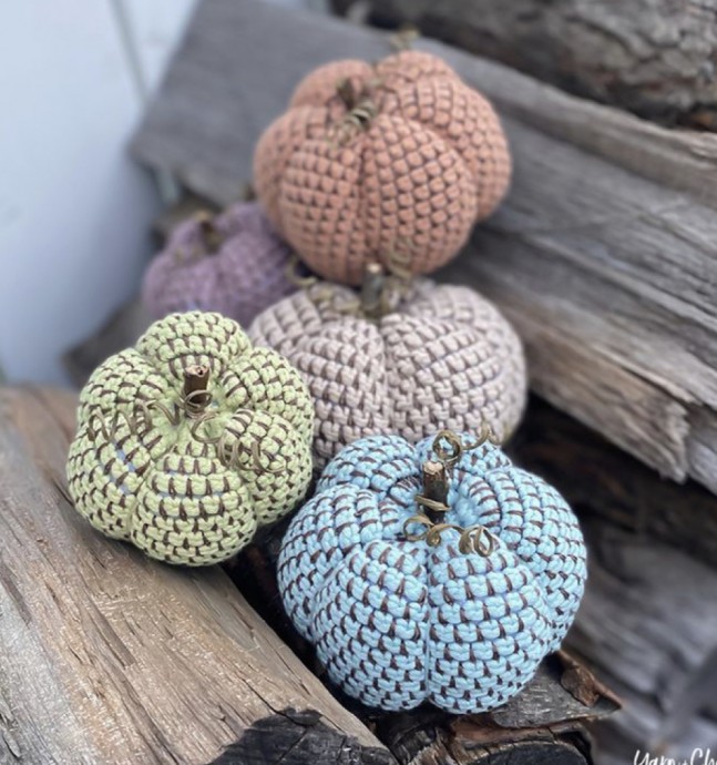 Crochet Mosaic Pumpkin