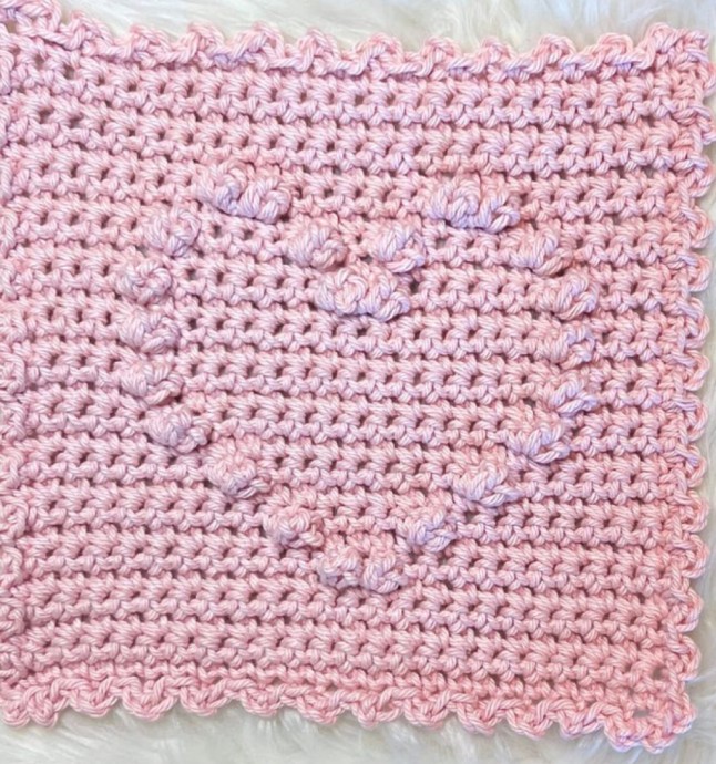 Crochet Sweetheart Hot Pad